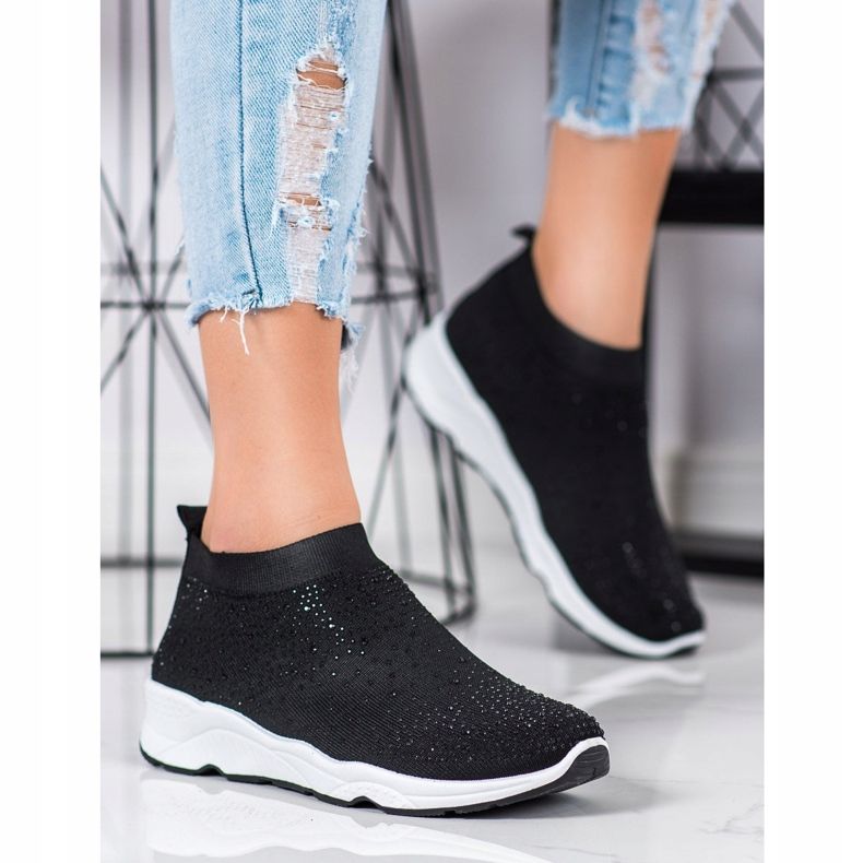 Goodin Sports shoes with crystals black 1