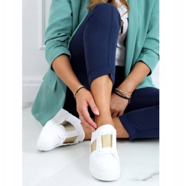 High-soled sneakers white and gold LA133P Gold golden 2 High-soled sneakers white and gold LA133P Gold golden 2
