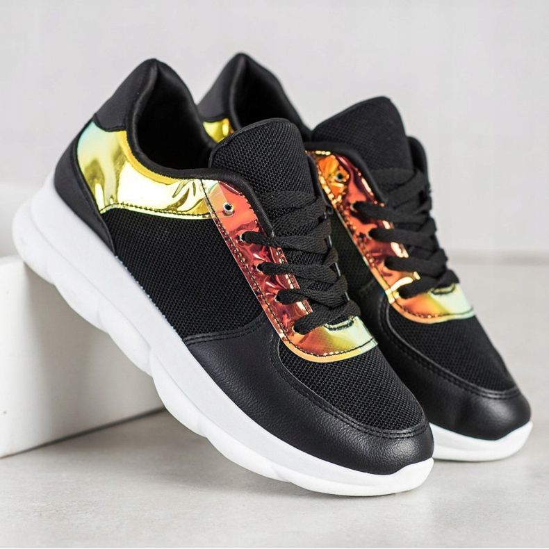 SHELOVET Classic Black Sneakers 2