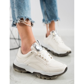 SHELOVET White Eco Leather Sneakers 1 SHELOVET White Eco Leather Sneakers 1