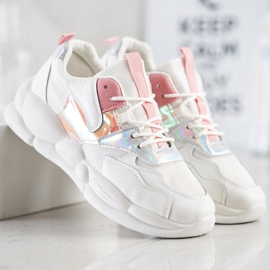 Bestelle Sneakers On The Fashion Platform white pink silver 1