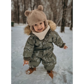 FRROCK Children's Trappers Boots with a zipper Camel Dexter brown 1