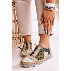 Women's Brogues Maciejka Leather Green 03339-09 1