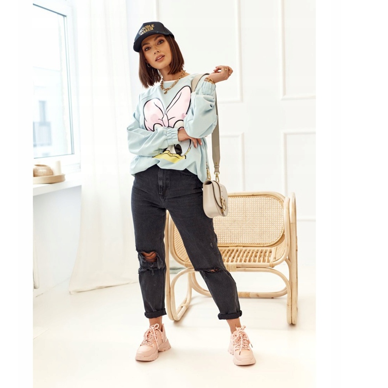 PS1 Women's Sneakers On A Massive Sole Pink Chunky 2