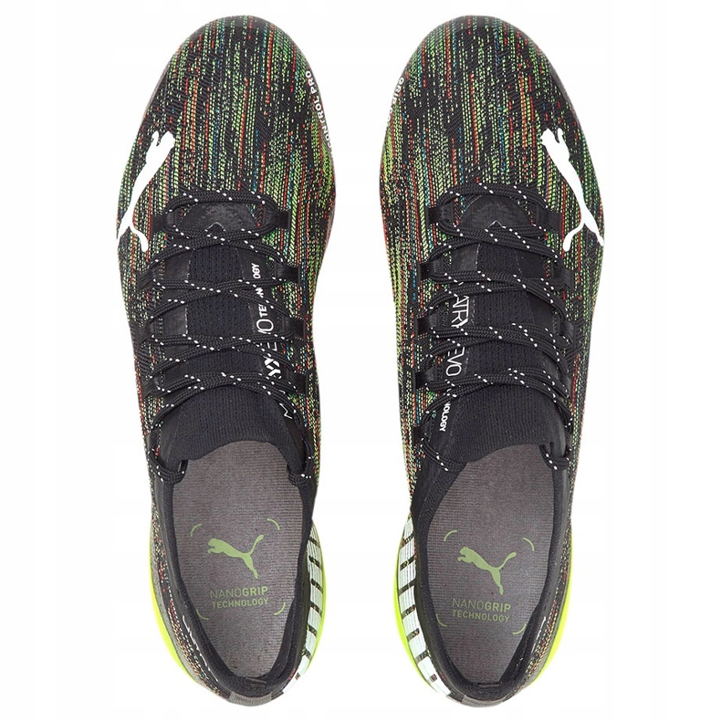 Puma Ultra 1.2 Fg Ag soccer shoes black-green-red 106299 02 1