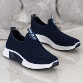 SHELOVET Comfortable Textile Sneakers navy blue blue 2 SHELOVET Comfortable Textile Sneakers navy blue blue 2