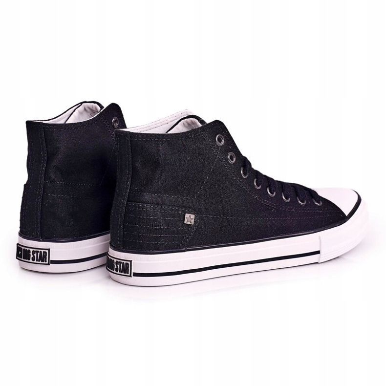 Men's Classic High-top Sneakers Big Star DD174249 Black 1 Men's Classic High-top Sneakers Big Star DD174249 Black 1