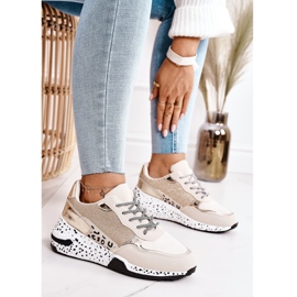 PS1 Women's Wedge Sneakers Gold Avery beige 1