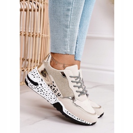 PS1 Women's Wedge Sneakers Gold Avery beige 2