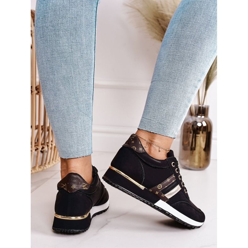 Women's Sport Shoes Sneakers Black Lifestyle 1 Women's Sport Shoes Sneakers Black Lifestyle 1