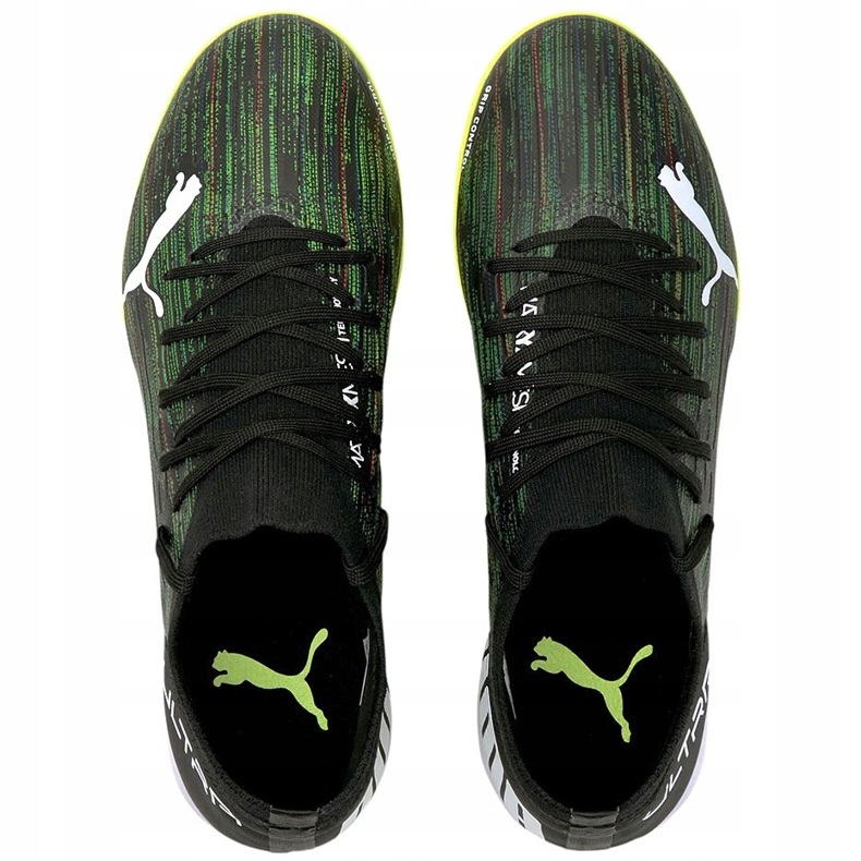 Puma Ultra 3.2 Tt soccer shoes black-green 106351 02 1