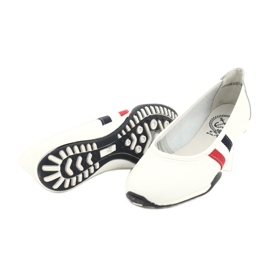 Women's sports ballerinas Filippo DP2063 / 21 white red navy blue 3