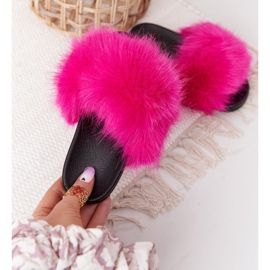 PS1 Children's Slippers With Fur Fuchsia Fashionista pink 1