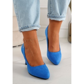 PJ1 Classic Pumps On A Bar Suede Blue Eleanor 2 PJ1 Classic Pumps On A Bar Suede Blue Eleanor 2