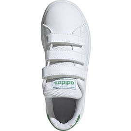 Adidas Advantage C white and green children's shoes EF0223 1 Adidas Advantage C white and green children's shoes EF0223 1