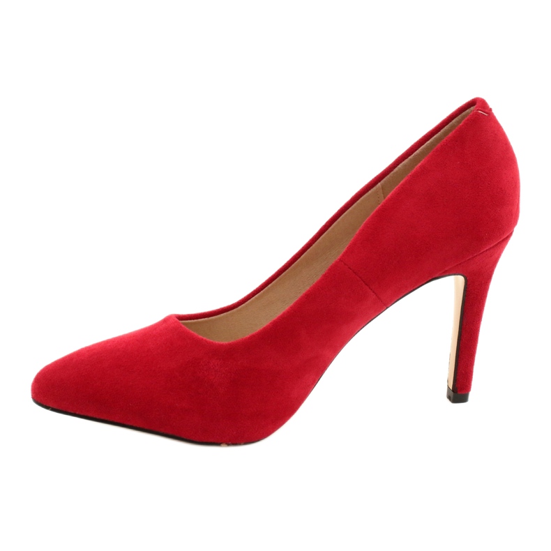 Evento Suede High Heels 9PB35-1095 Red 2