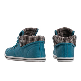 High Sneakers Konwers DD52 Blue 1