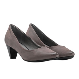 Ladies' gray pumps on the Ynisol post grey 1