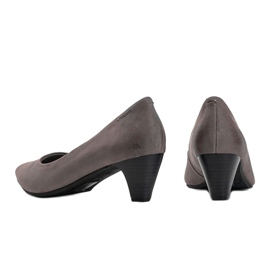 Ladies' gray pumps on the Ynisol post grey 2