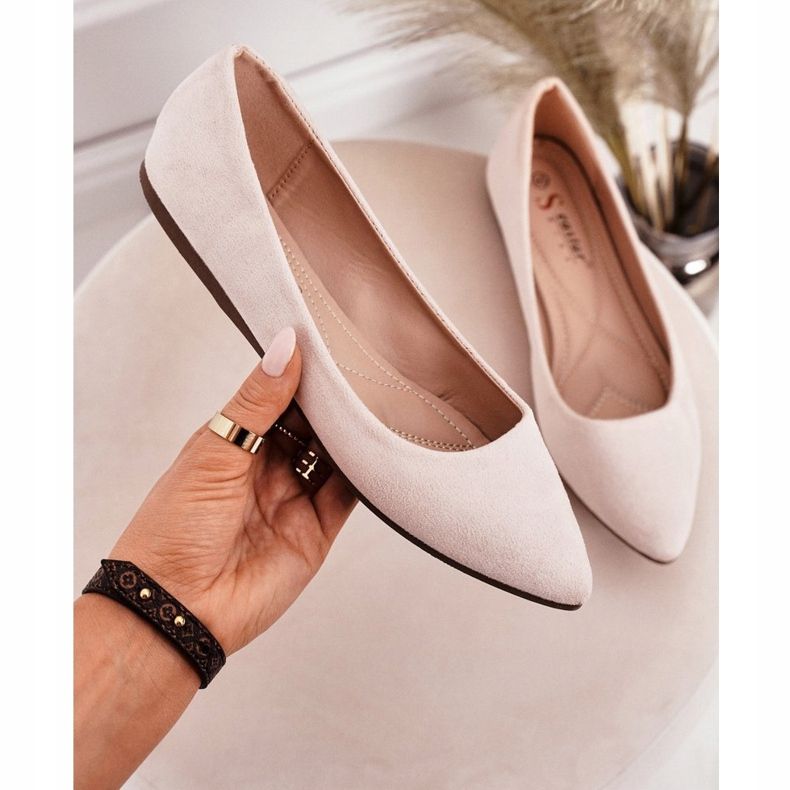 PS1 Delicate Ballerina In Spitz Suede Beige Dermeno 2