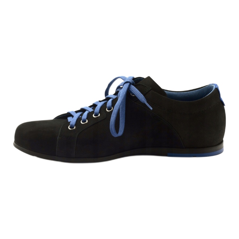 Black men's sports shoes Pilpol C191 blue 2