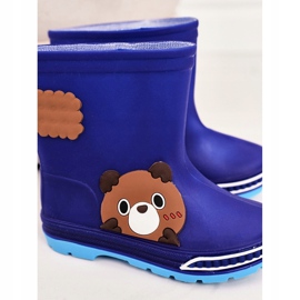 Children's rain boots with a teddy bear navy blue 1
