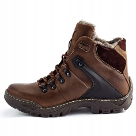 KENT Men's winter shoes 119 brown trekking 1