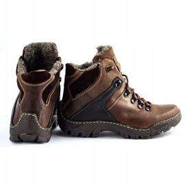 KENT Men's winter shoes 119 brown trekking 3