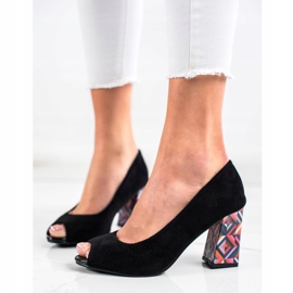 Sabatina Pumps With Patterned Heel black 2