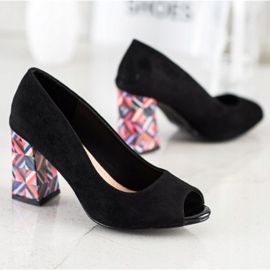 Sabatina Pumps With Patterned Heel black 1