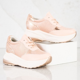 Bestelle Powder Sneakers With Glitter pink golden 1 Bestelle Powder Sneakers With Glitter pink golden 1