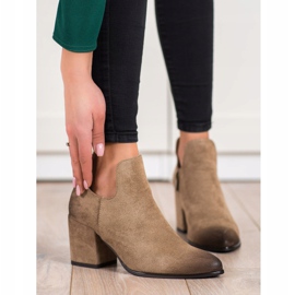 VINCEZA low boots beige 2 VINCEZA low boots beige 2