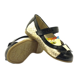 Black and gold ballerinas leather bow Ren But yellow 3 Black and gold ballerinas leather bow Ren But yellow 3