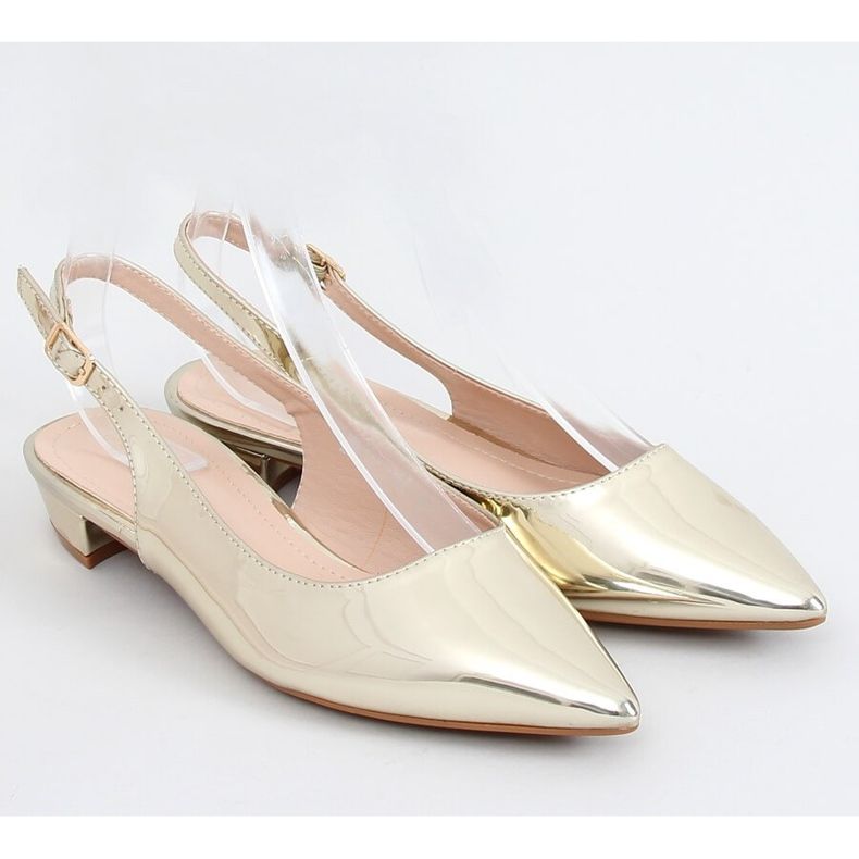 Open heel ballerinas gold MM-801 Gold golden 1
