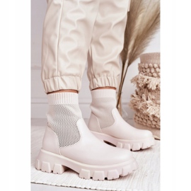 Women's Socks Boots Workers White Stormy 2