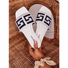 Women's Classic Slippers White Melinda black 1
