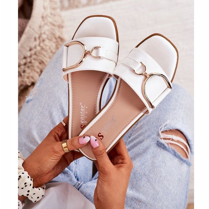 PS1 Women's Elegant Slippers White Debbie 2