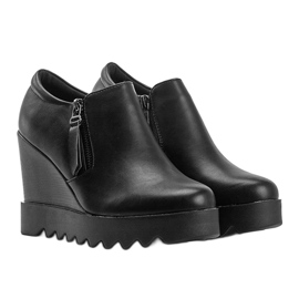Black wedge boots Jazlyn 1