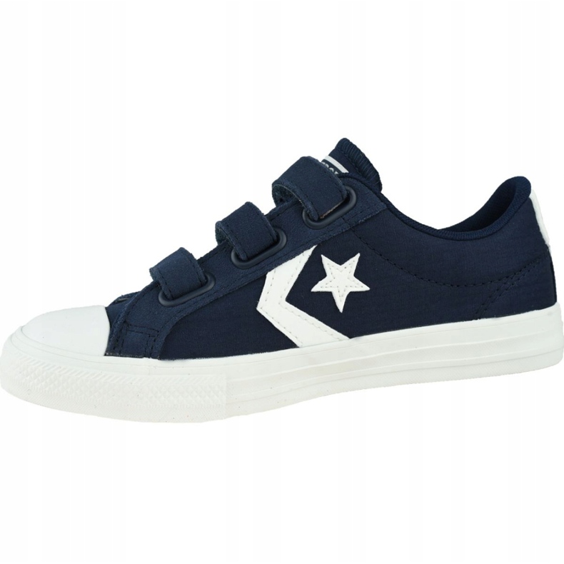 Converse Star Player Low Kids 667547C shoes white navy blue 1