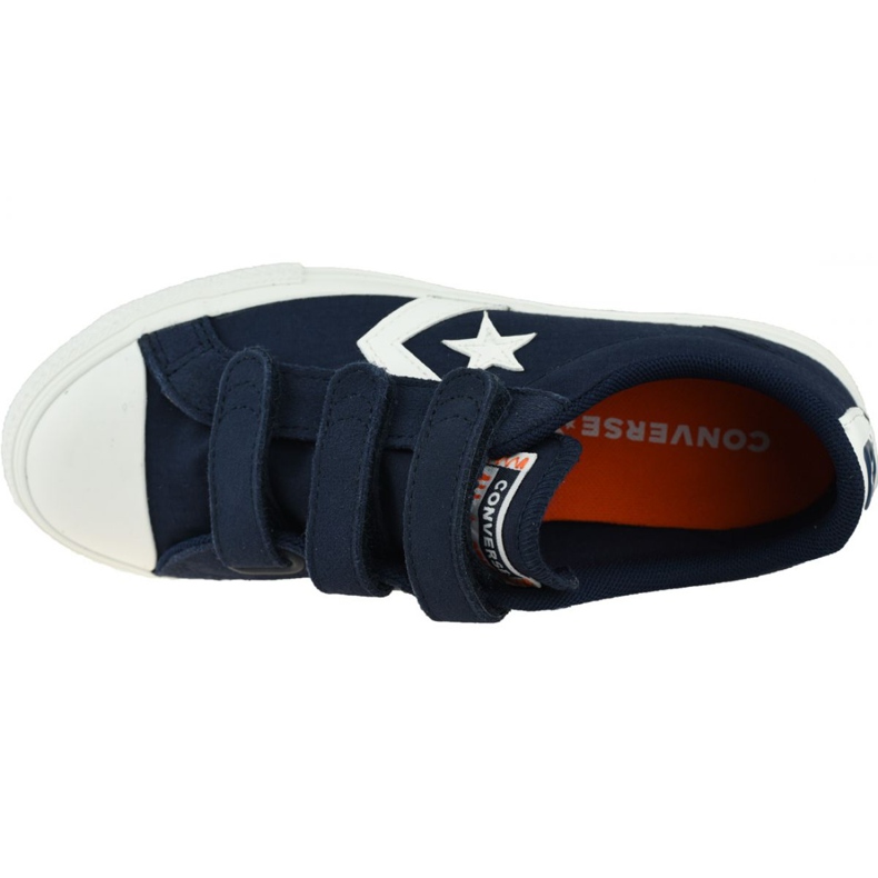 Converse Star Player Low Kids 667547C shoes white navy blue 2