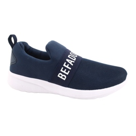 Befado youth shoes 516Q082 white navy blue 1 Befado youth shoes 516Q082 white navy blue 1