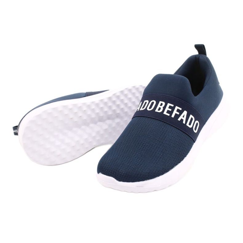 Befado youth shoes 516Q082 white navy blue 4 Befado youth shoes 516Q082 white navy blue 4