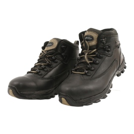 American Club Black leather winter trekking shoes TF201303005 beige 2