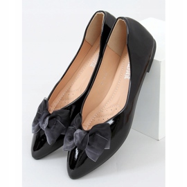 Black lacquered women's ballerinas 98-37 Black 1 Black lacquered women's ballerinas 98-37 Black 1