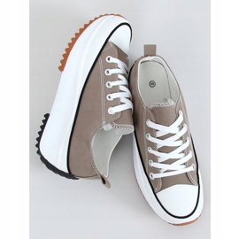 Sneakers designer sole in khaki VL137P Green 1