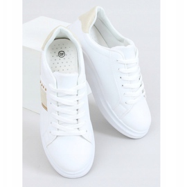 White women's sneakers LA129P Beige 1
