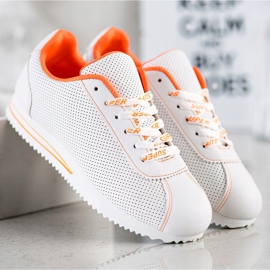 SHELOVET Openwork Sneakers Super white 1