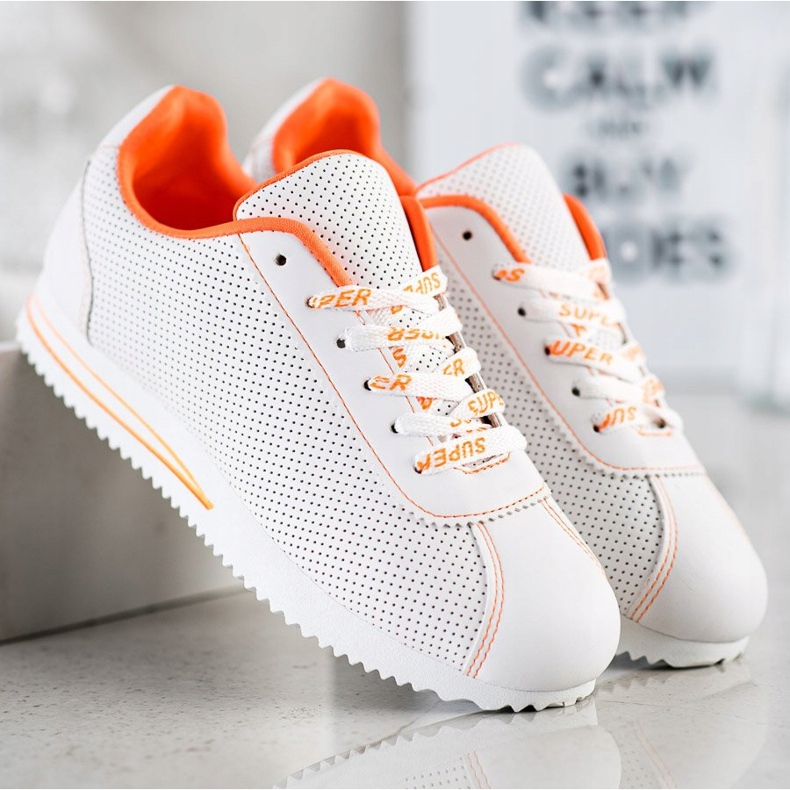 SHELOVET Openwork Sneakers Super white 1