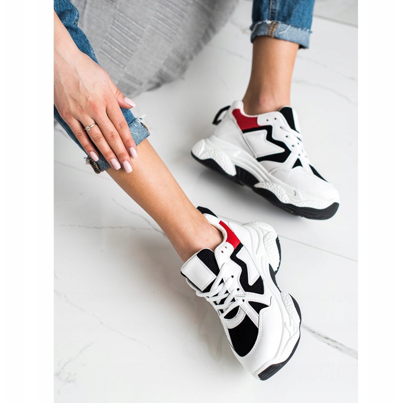 Fashion Comfortable Sneakers white multicolored 1