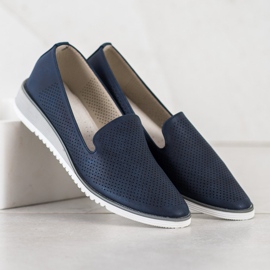 Goodin Openwork Leather Lords blue 1